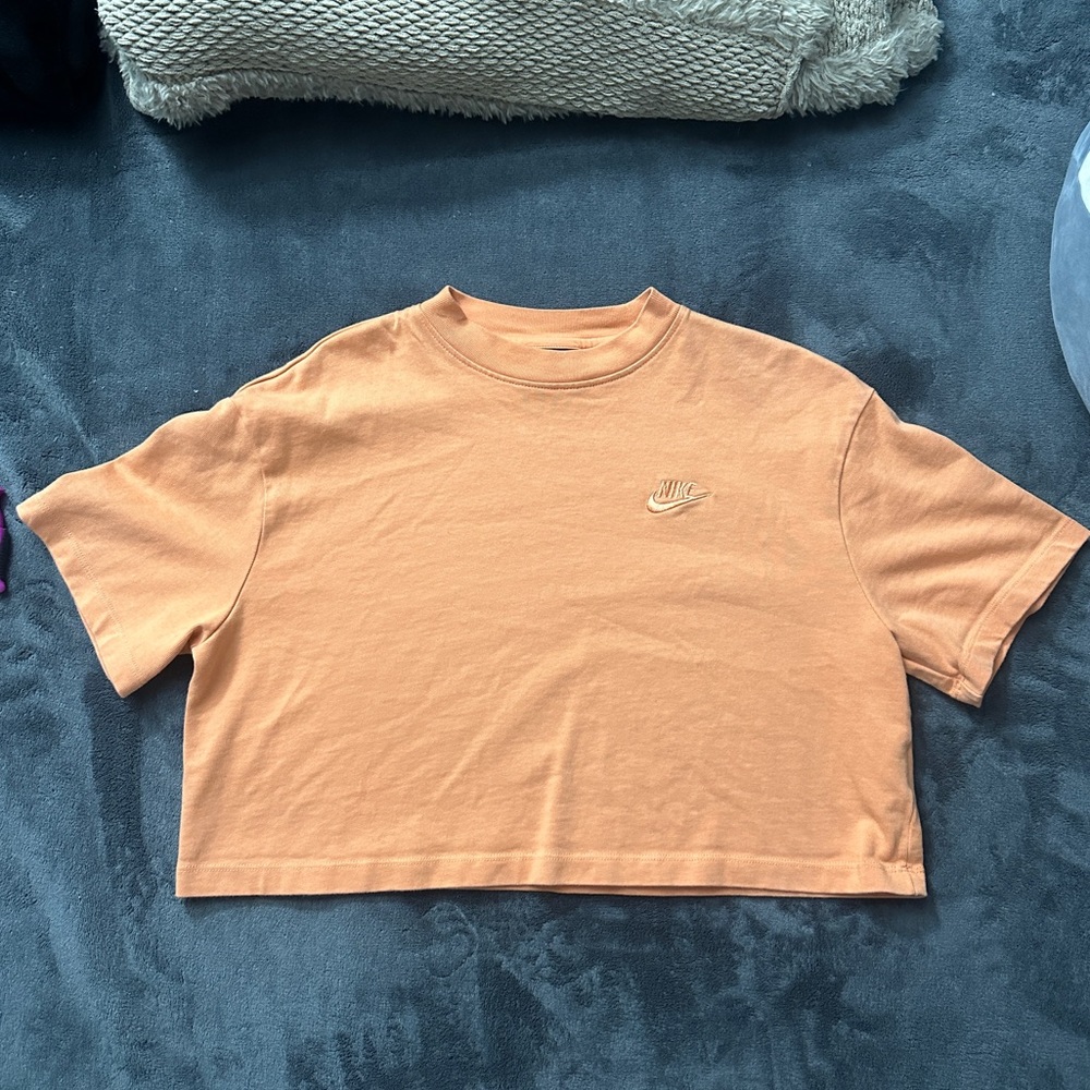 Nike orange Sportswear Short-Sleeve Jersey Top